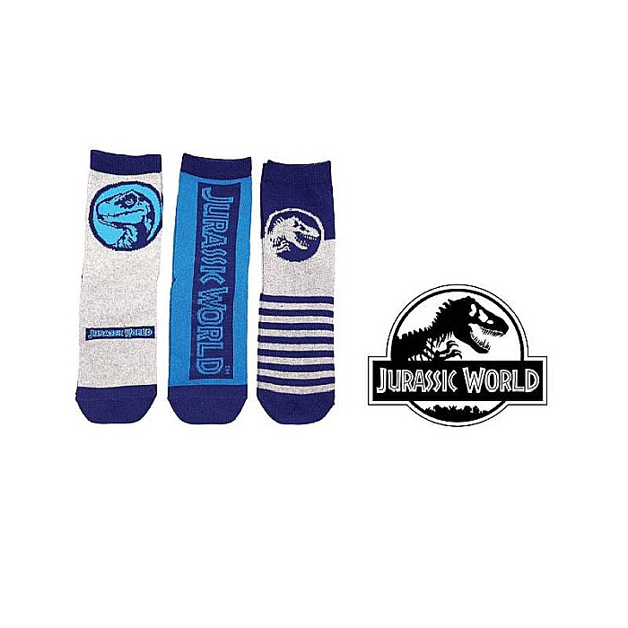 Set 3 perechi șosete copii, multicolor Jurassic World, jw02 [2]