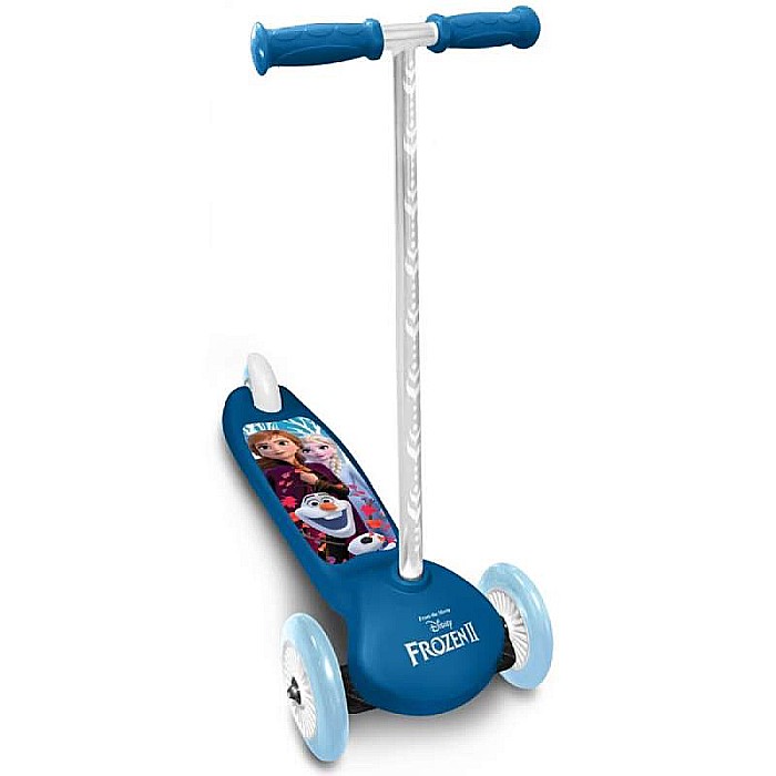 Trotinetă intuitivă cu 3 roți, multicolor, mânere confortabile, platformă antiderapantă, roți acoperite cu material PVC, frână posterioară cu piciorul, Frozen [1]