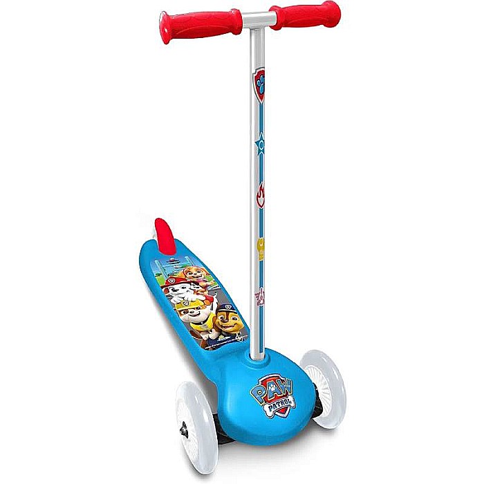 Trotinetă intuitivă cu 3 roți, multicolor, mânere confortabile, platformă antiderapantă, roți acoperite cu material PVC, frână posterioară cu piciorul, Paw Patrol [1]