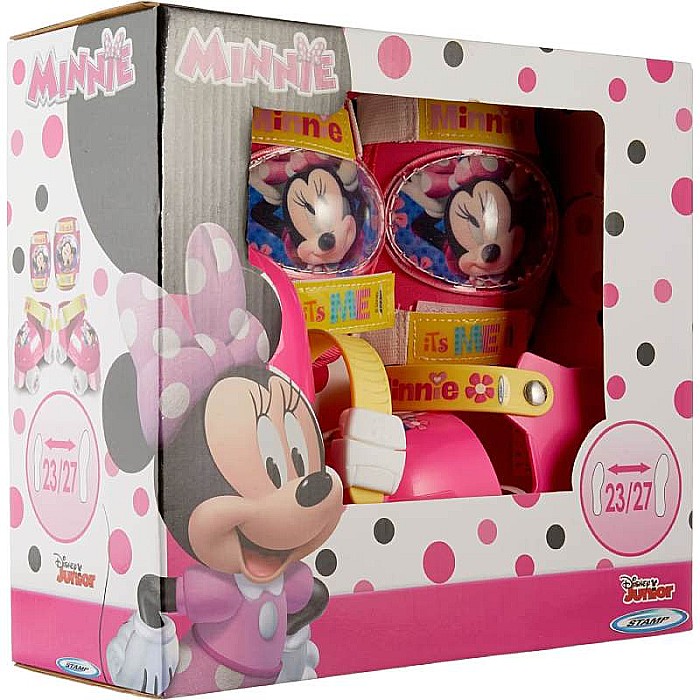 Set role, genunchiere și cotiere, multicolor, reglabile, mărimea 23-27, Minnie Mouse [2]