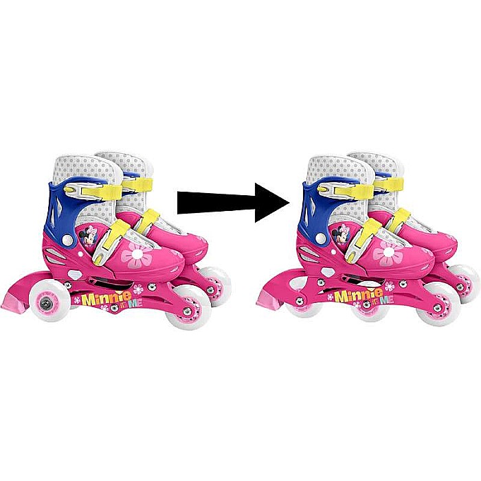 Role reglabile 2 în 1 pentru copii, multicolor, mărimea 27-30, Minnie Mouse [3]