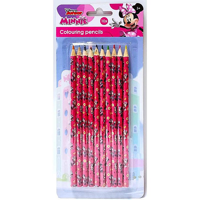 Set 10 creioane colorate, multicolor, Minnie Mouse [1]