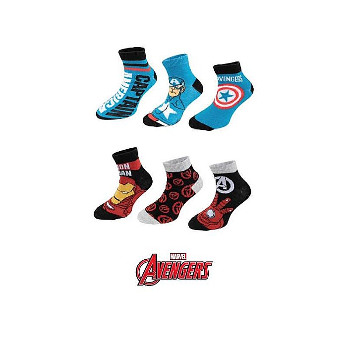 Set 6 perechi șosete, multicolor, Avengers, Marvel [2]