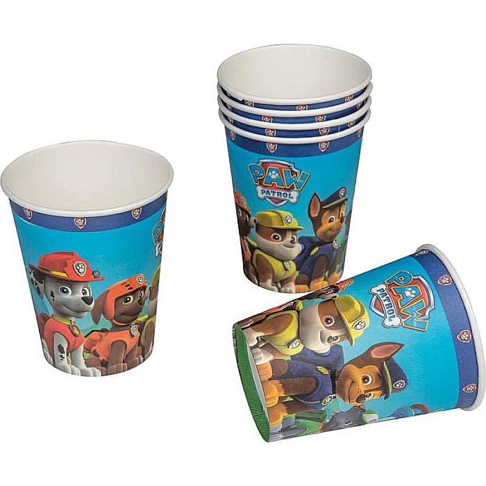 Set 6 pahare carton, multicolor, 250 ml, Paw Patrol [1]
