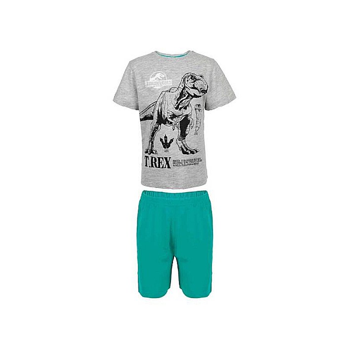 Pijama copii cu mânecă scurtă, multicolor, 100% bumbac, T-Rex, Jurassic World [1]