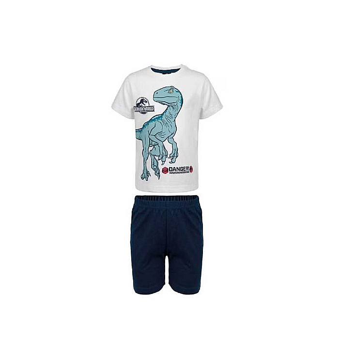 Pijama copii cu mânecă scurtă, multicolor, 100% bumbac, Danger, Jurassic World [1]