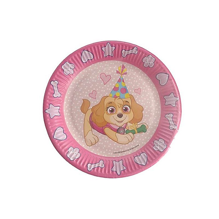 Set 6 farfurii carton, multicolor, diametru 23 cm, Skye, Paw Patrol [1]