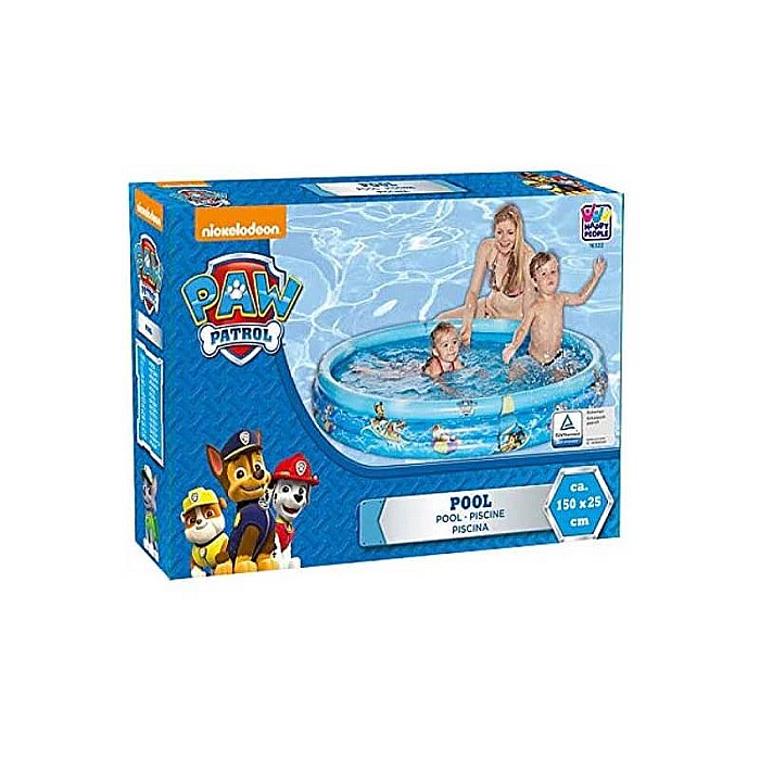Piscină Happy People Gonflabilă cu 3 Inele și Imprimeu Paw Patrol 150 x 25 cm [2]
