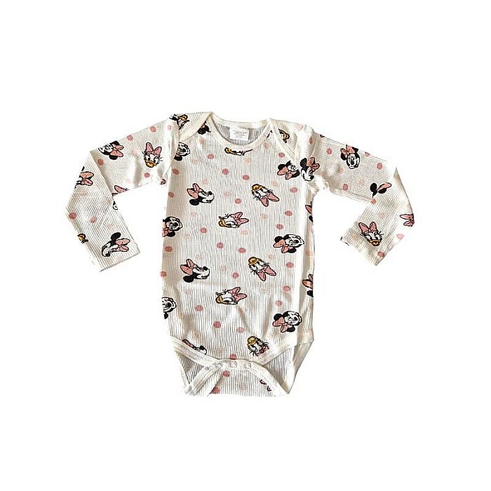 Set două body-uri cu mânecă lungă, multicolor, 100% bumbac, Minnie Mouse [2]
