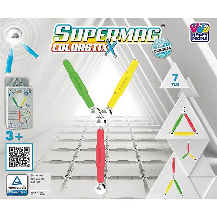 Set Jucării Magnetice pentru construcții, Interactiv, Educational și Creativ, Dezvoltă Concentrarea și Răbdarea pentru Adulți și Copii 3+ ani, 7 piese, Supermag [5]