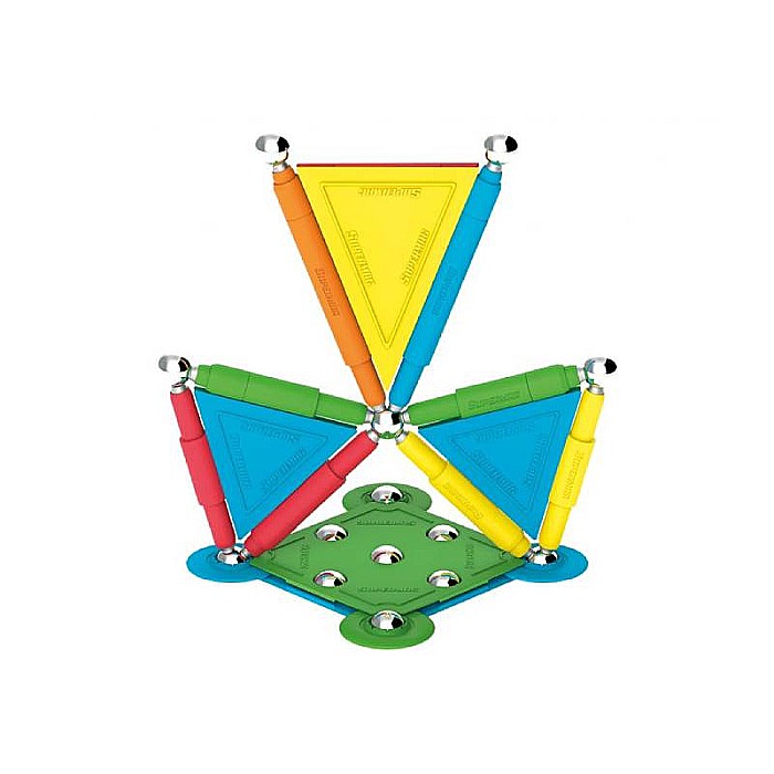 Set Jucării Magnetice pentru construcții, Interactiv, Educațional și Creativ, Dezvoltă Concentrarea și Răbdarea pentru Adulți și Copii 3+ ani, 40 piese, Supermag [3]
