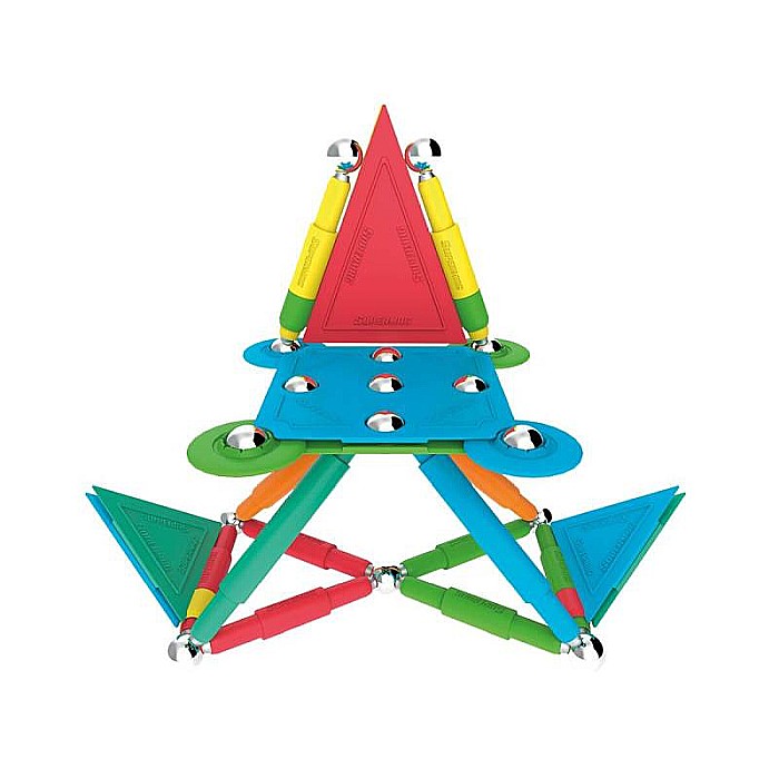 Set Jucării Magnetice pentru construcții, Interactiv, Educațional și Creativ, Dezvoltă Concentrarea și Răbdarea pentru Adulți și Copii 3+ ani, 50 piese, Supermag [2]