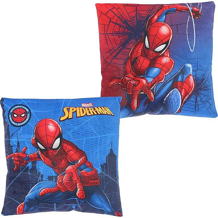 Pernă multicolor cu două fețe, 40x40 cm, Fight, Spiderman [3]