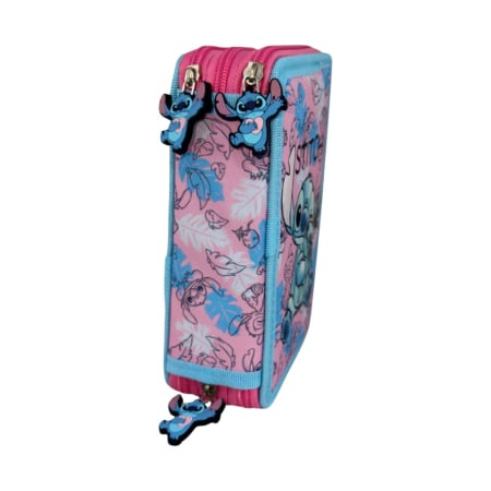 Penar cu 3 compartimente, echipat, 42 piese, multicolor, Happy, Stitch [3]