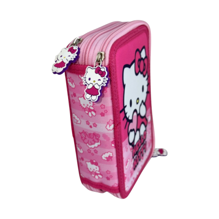 Penar cu 3 compartimente, echipat, 42 piese, roz, Happy, Hello Kitty [2]