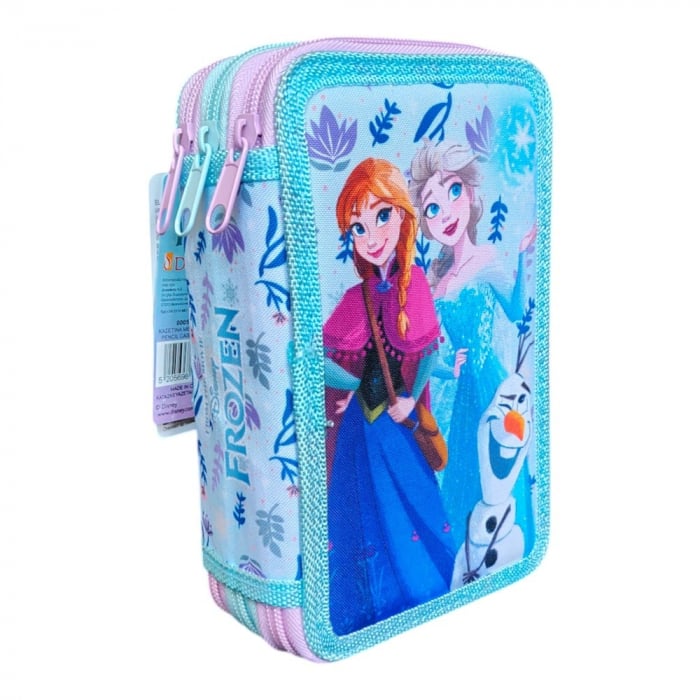 Penar cu 3 compartimente, echipat, 45 piese, multicolor, Frozen [1]