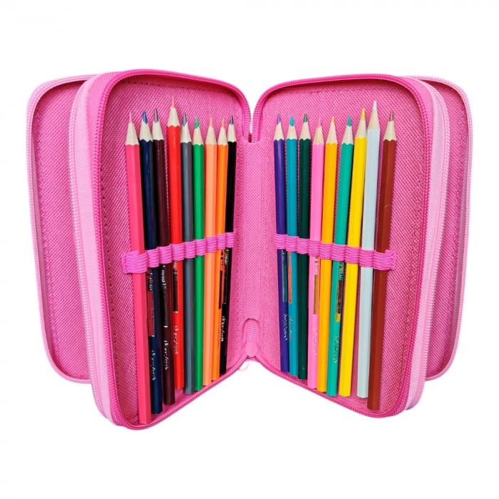 Penar cu 3 compartimente, echipat, 45 piese, multicolor, Princess, Disney [5]