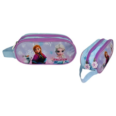 Penar cu două compartimente 23x10x6 cm, albastru, Happy, Frozen [2]