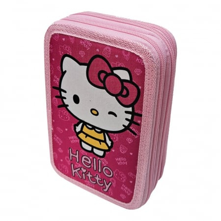 Penar cu trei compartimente, echipat, multicolor, My Style, Hello Kitty [1]