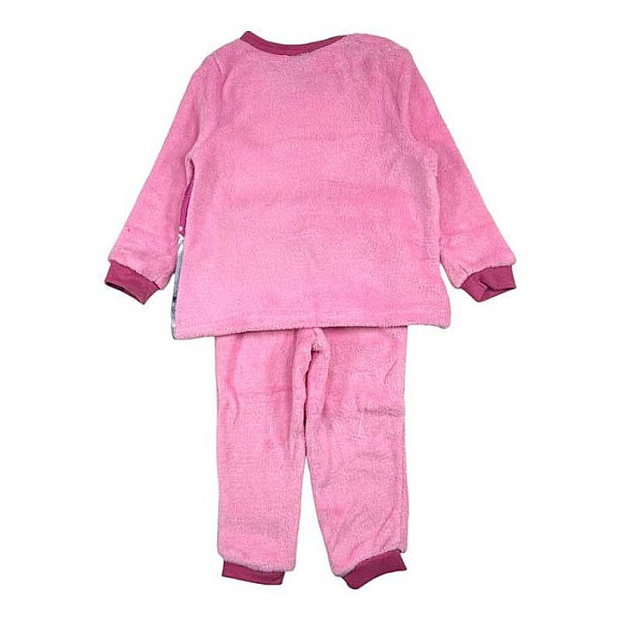 Pijama copii, cu mânecă lungă, cocolino, roz, Barbie [2]