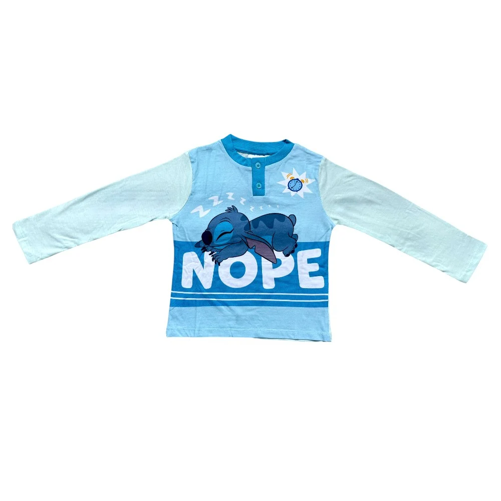 Pijamale copii, 100% bumbac, albastru, Hero, Stitch [2]