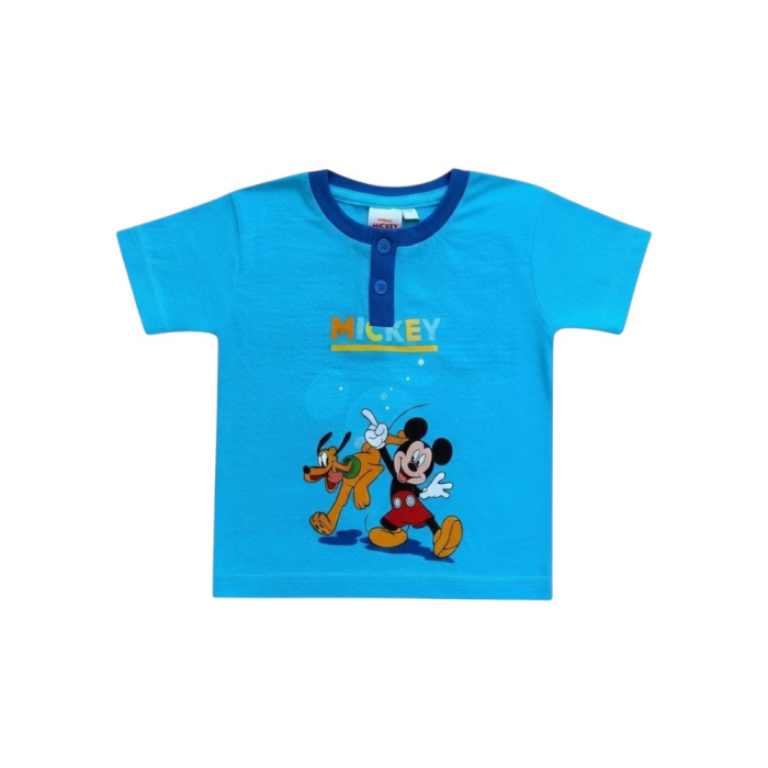 Pijamale copii, mânecă scurtă, 100% bumbac, albastru, Hero, Mickey Mouse [2]
