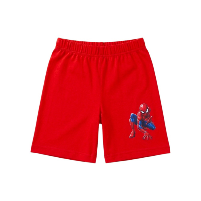Pijamale copii, mânecă scurtă, 100% bumbac, roșu, Hero, Spiderman [3]