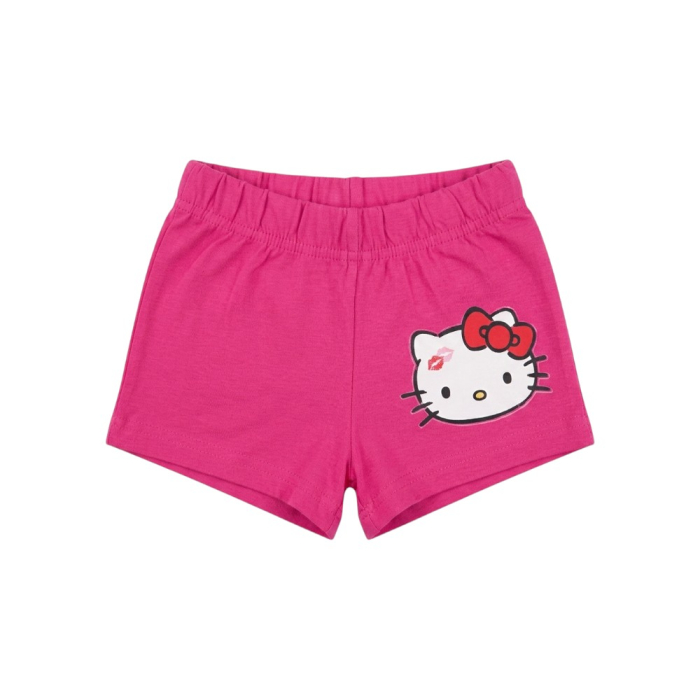 Pijamale copii, mânecă scurtă, 100% bumbac, roz, Hero, Hello Kitty [3]