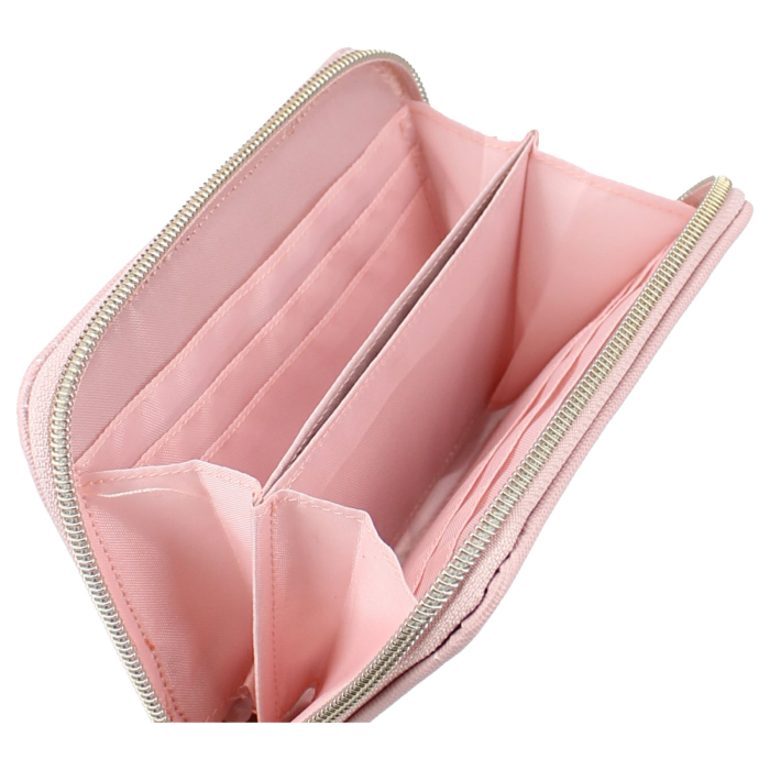 Portofe cu multiple compartimentel, 15x10x3 cm, roz, Made For You, Stitch [3]