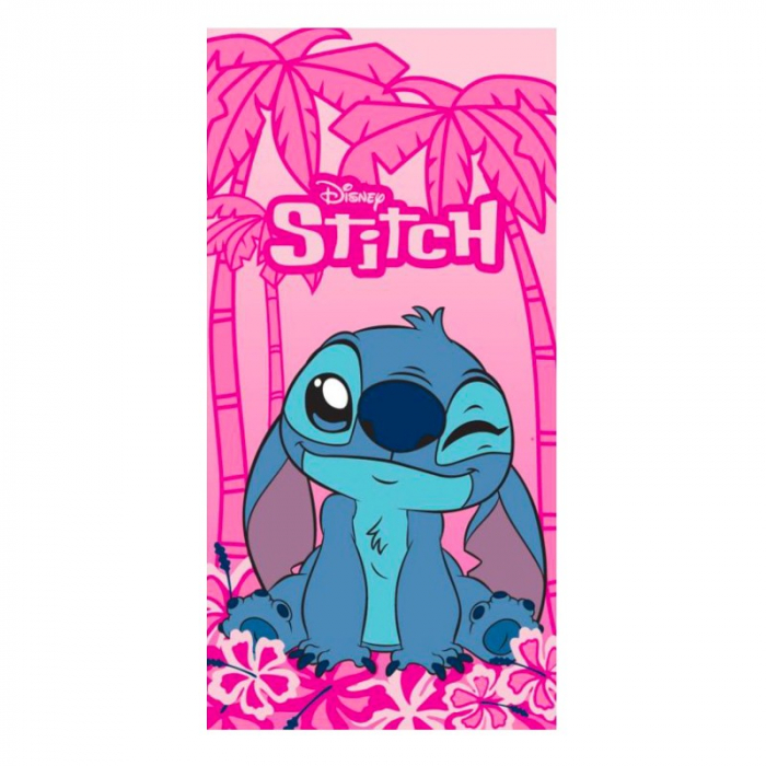 Prosop de baie pentru copii, multicolor, 70x140 cm, Happy, Stitch, Disney [1]