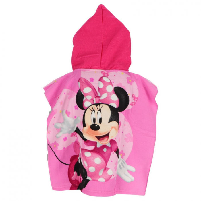 Prosop de baie pentru copii, tip poncho, multicolor, 50x100 cm, So fun, Minnie Mouse [2]