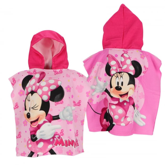 Prosop de baie pentru copii, tip poncho, multicolor, 50x100 cm, So fun, Minnie Mouse [3]