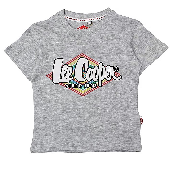 Tricou copii, 100% bumbac, gri, Lee Cooper [1]