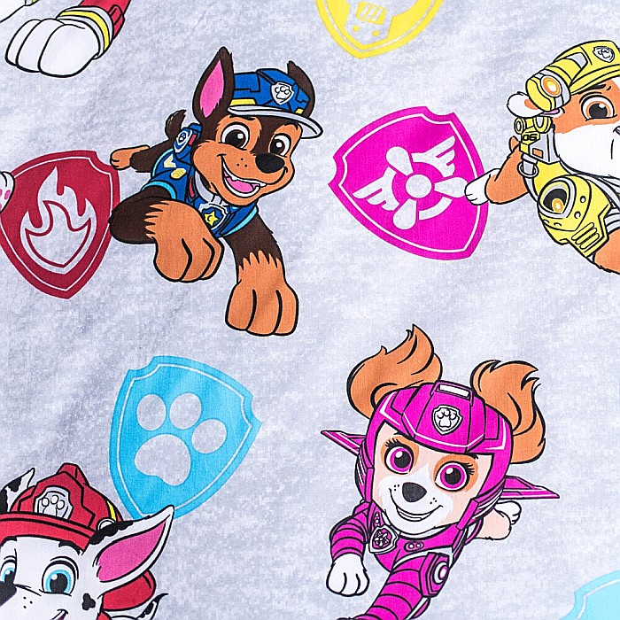 Set lenjerie pat copii, 100% bumbac, multicolor, 2 piese, 140×200 cm, 70×90, Paw Patrol, pp303 [5]
