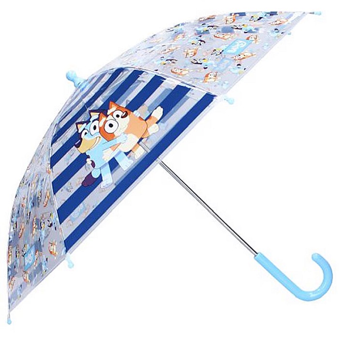 Umbrelă de ploaie manuală pentru copii, Bluey Jump Into Fun, diametru 71 cm Transparent [4]