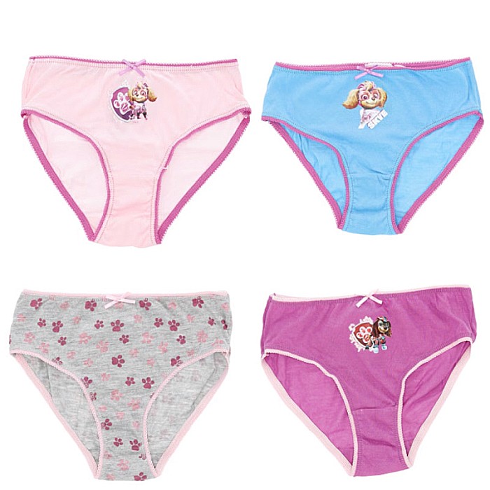 Set 4 perechi de chiloți pentru fetițe, multicolor, Paw Patrol [1]