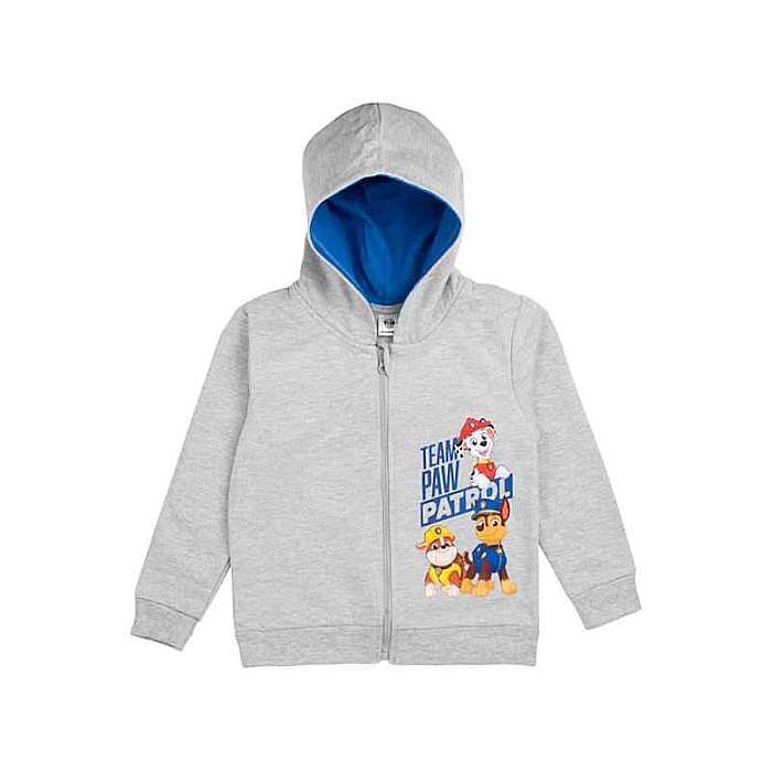 Hanorac copii cu glugă, gri, 100 % bumbac, Paw Patrol [1]
