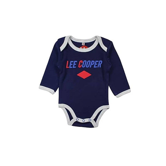Set două body-uri copii, 100% bumbac, gri/albastru, East London, Lee Cooper [4]