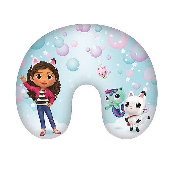 Pernă de călătorie pentru copii, multicolor, 33x28 cm, Bubbles, Gabby's Dollhouse [1]