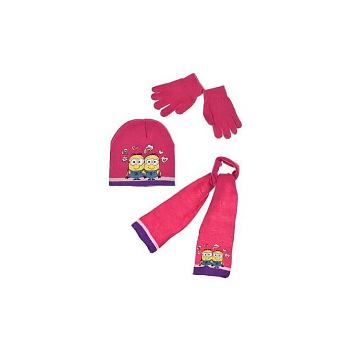 Set căciulă, fular și mănuși, multicolor, Friend, Minions [1]