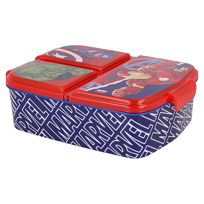 Cutie sandwich, multicompartimente, multicolor, fără BPA, Marvel, Avengers [2]