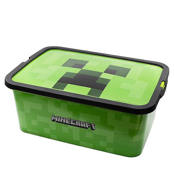 Cutie depozitare jucării, Minecraft, 8,5x19,2x28,7 cm, 13 l Verde [1]