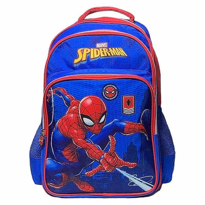 Ghiozdan copii, 42x27x22 cm, cu trei compartimente, multicolor, bretele întărite și ajustabile, Spiderman [1]