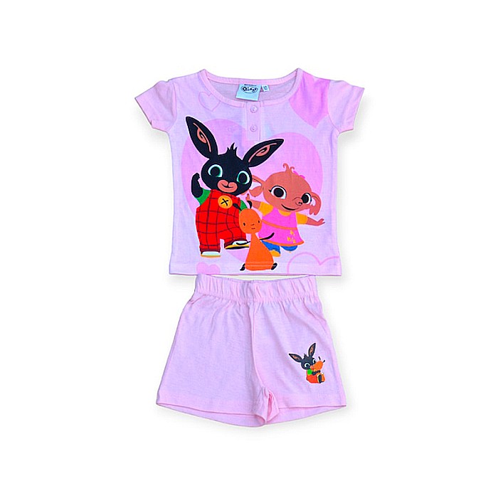 Pijamale copii cu mânecă scurtă, 100% bumbac, multicolor, Hello, Bing [1]