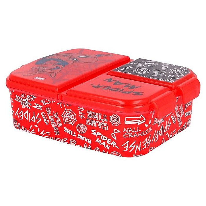Cutie sandwich, multicompartimente, multicolor, fără BPA, Disney, Spiderman [1]