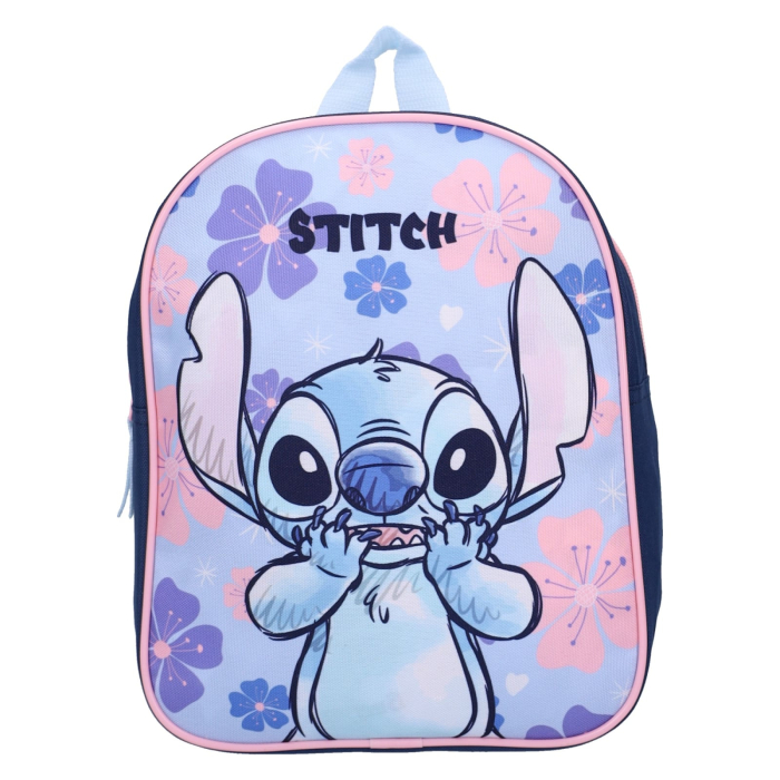Rucsac 29x22x9 cm, bretele ajustabile și întărite, albastru, Happy, Stitch [2]