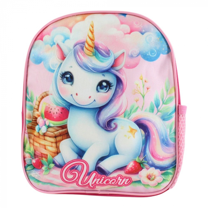 Rucsac copii, 26x22x10 cm, bretele întărite și ajustabile, multicolor, Unicorn [2]
