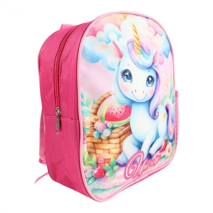 Rucsac copii, 26x22x10 cm, bretele întărite și ajustabile, multicolor, Unicorn [1]