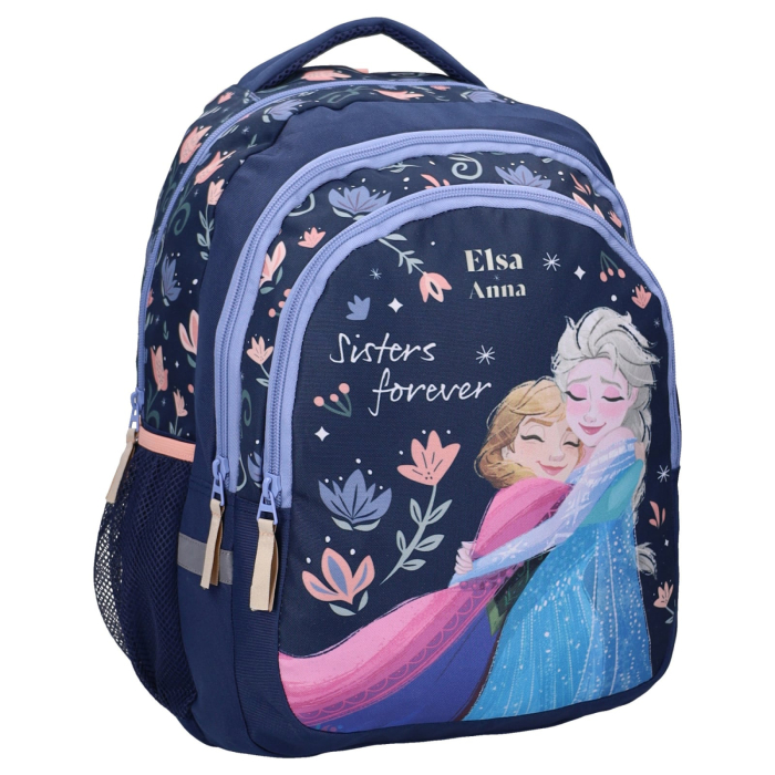 Rucsac cu 3 compartimente, 44x33x24, bretele ajustabile și întărite, albastru, Frozen [3]