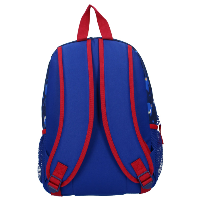 Rucsac cu două compartimente, 35x27x18 cm, bretele ajustabile și întărite, albastru, Happy, Sonic [3]